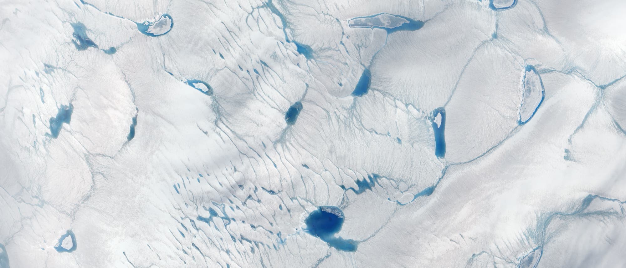 Eisdecke in Grönland 2014 und 2016