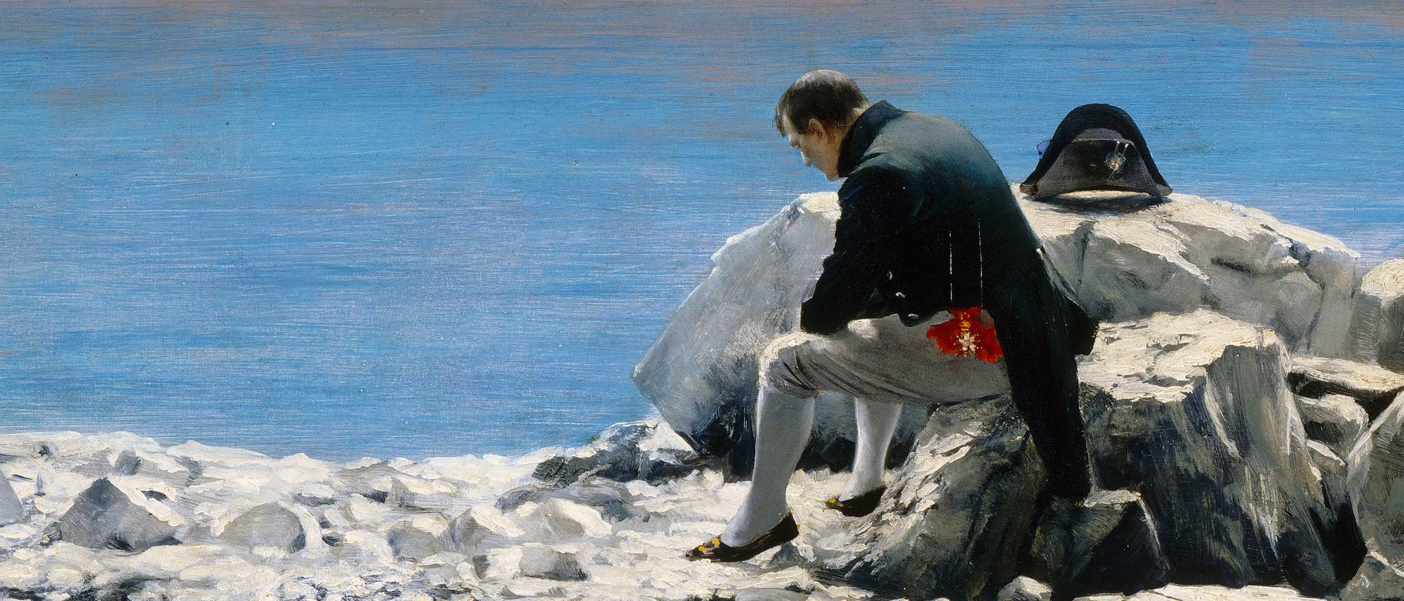 Napoleon auf St. Helena. Gemälde von Oskar Rex (1857–1929).