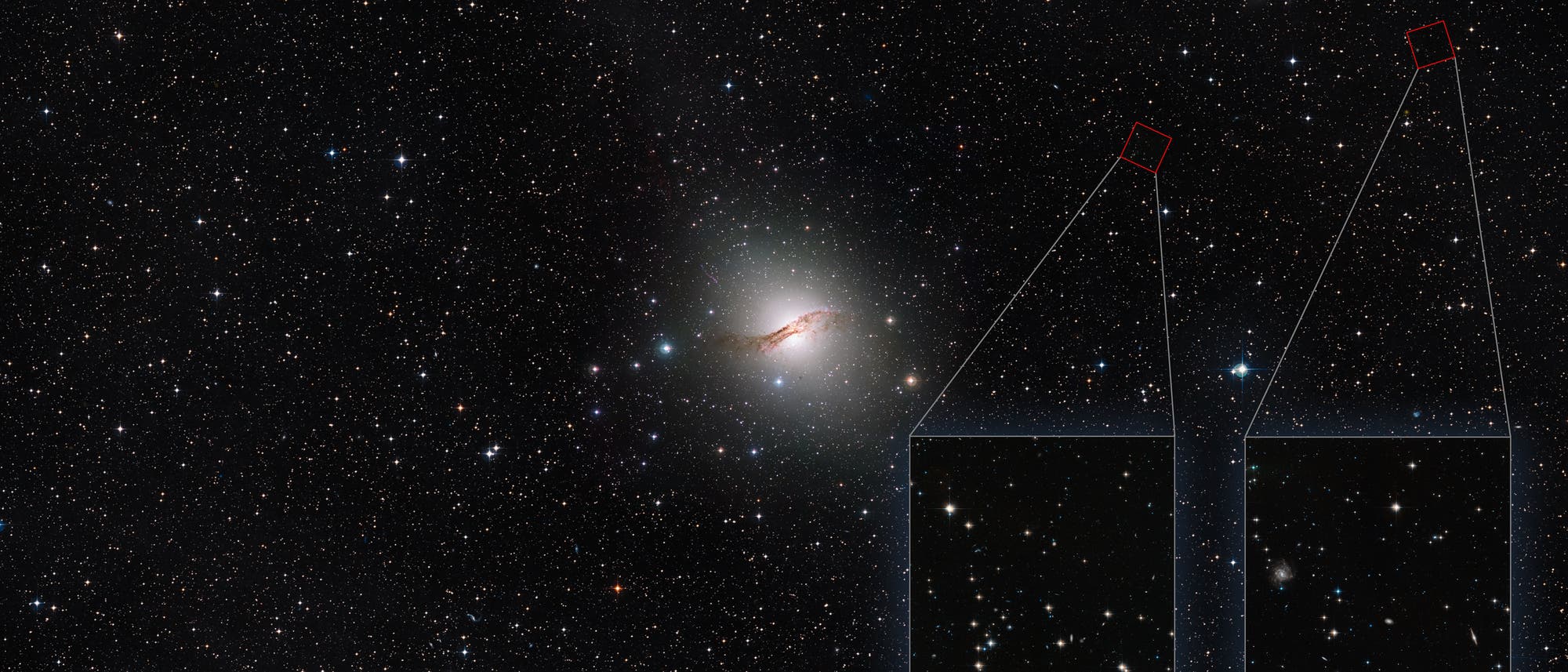 Galaxie Centaurus A und ihr galaktischer Halo