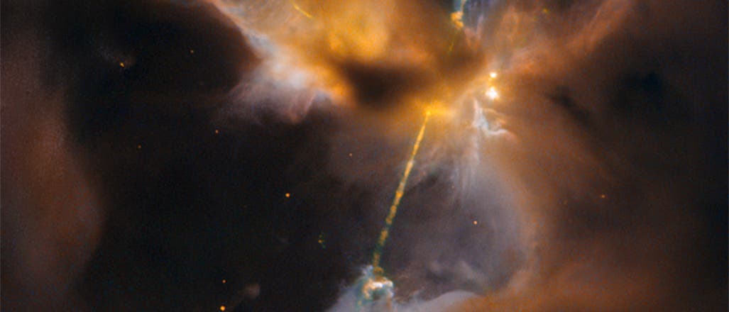 Das Herbig-Haro-Objekt 24 im Sternbild Orion (Aufnahme des Weltraumteleskops Hubble)