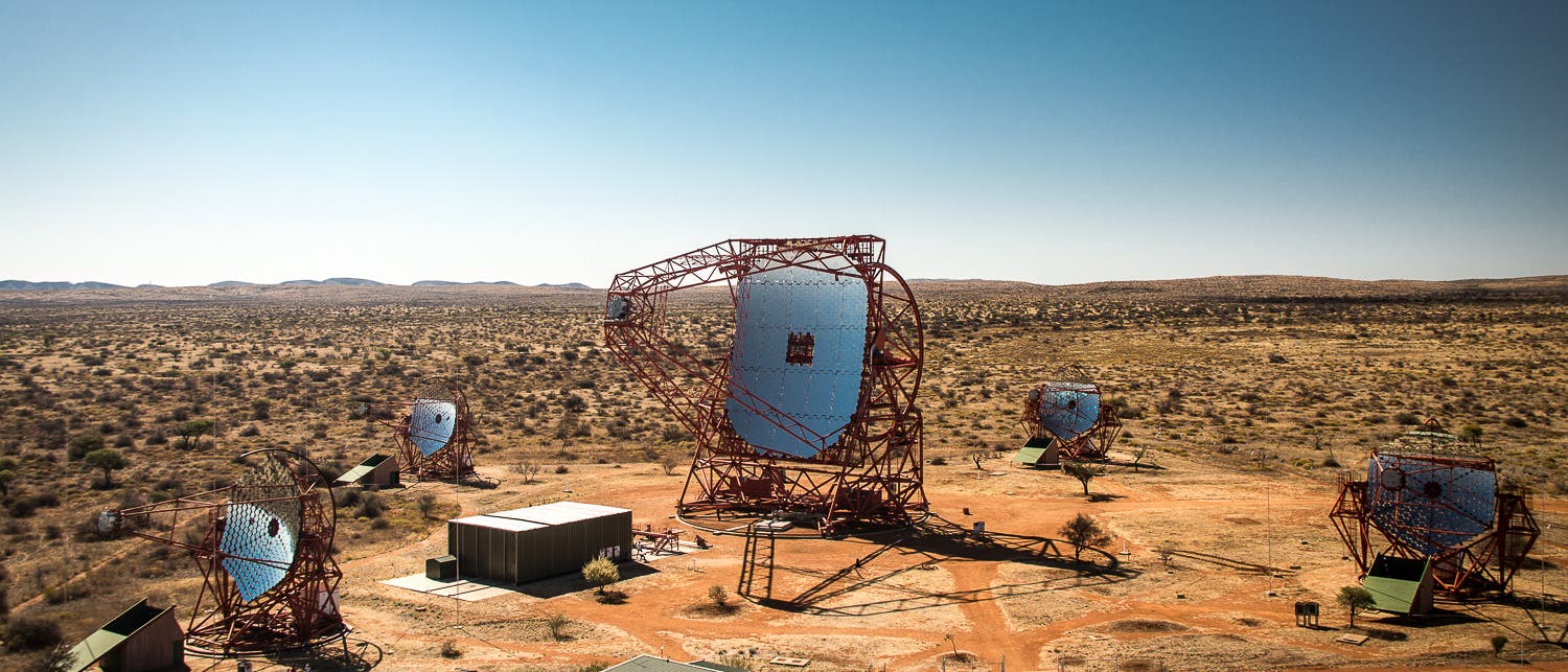 Das H.E.S.S.-Teleskop in Namibia