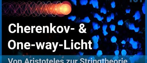 Kann man One-way Lichtgeschwindigkeit messen mit Cherenkov-Licht ? •