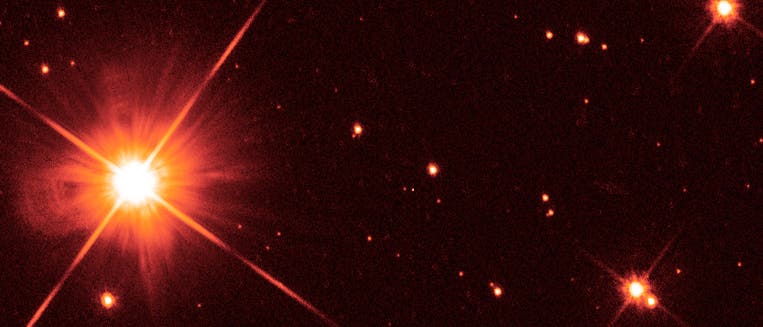 Aufnahme des Weltraumteleskops Hubble von Proxima Centauri