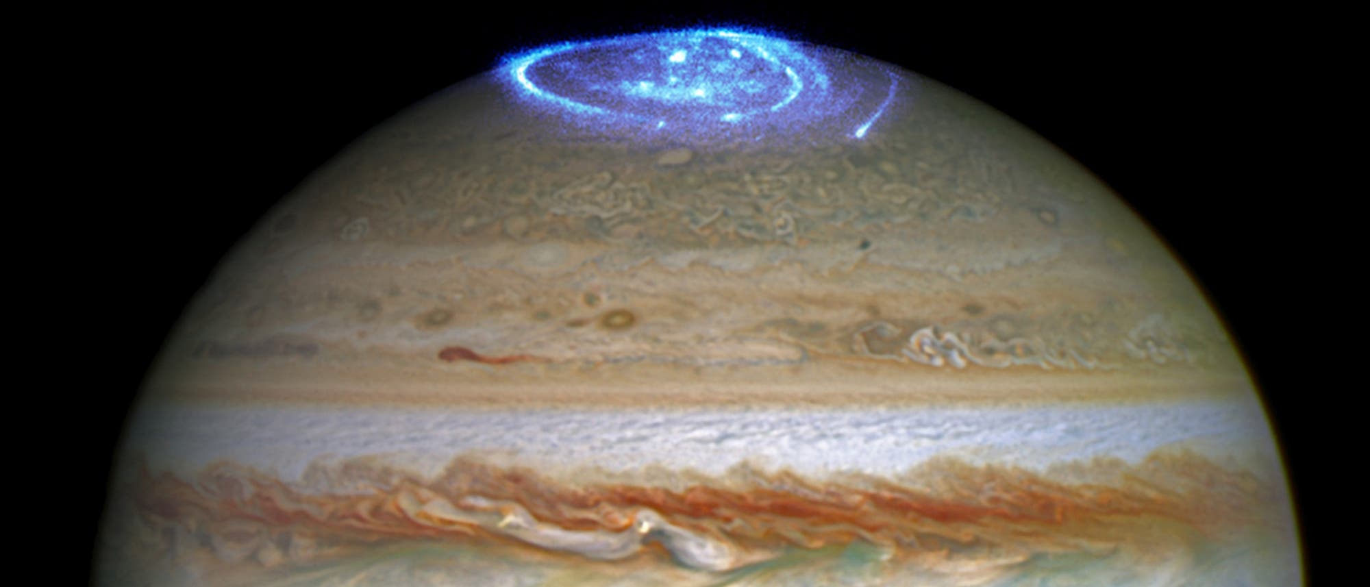 Polarlichter auf Jupiter