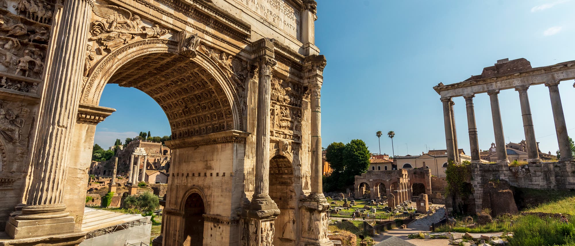 Blick auf das Forum Romanum in Rom