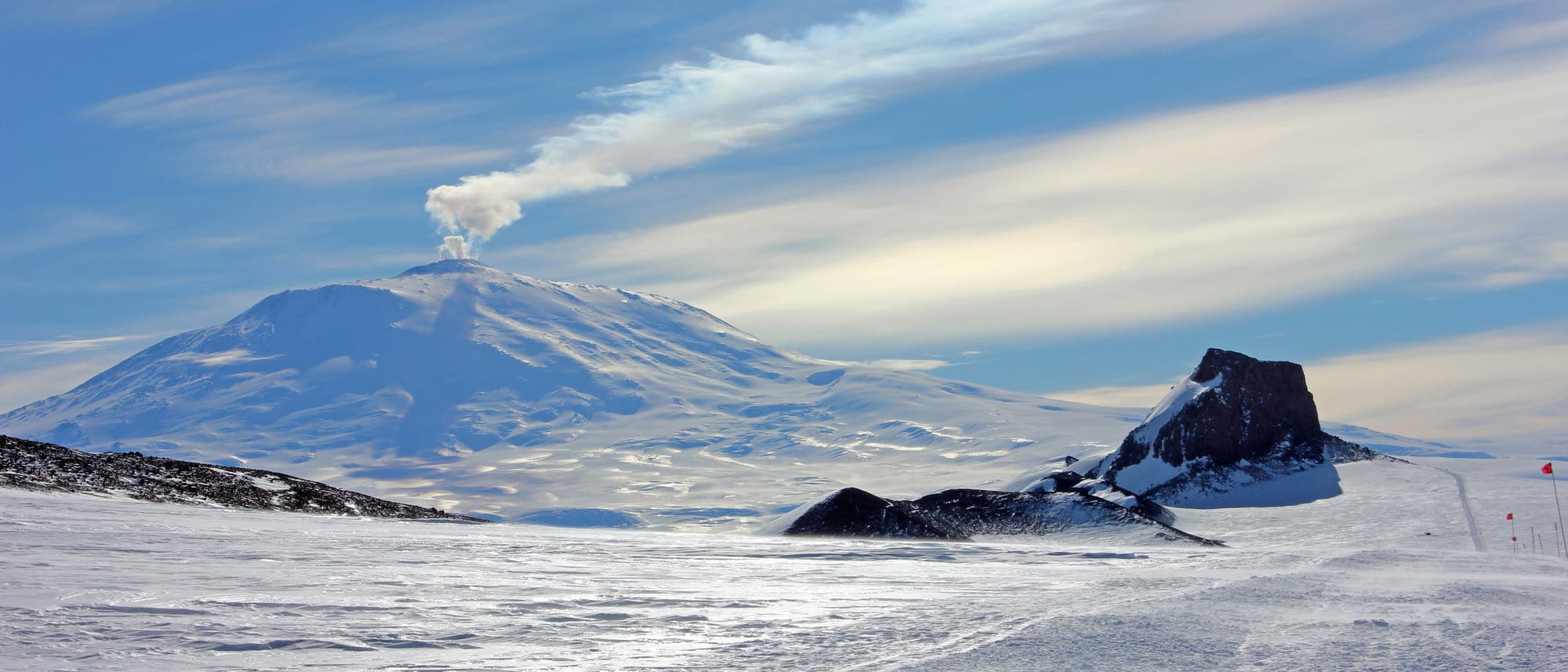 Der südlichste aktive Vulkan der Erde: Mount Erebus