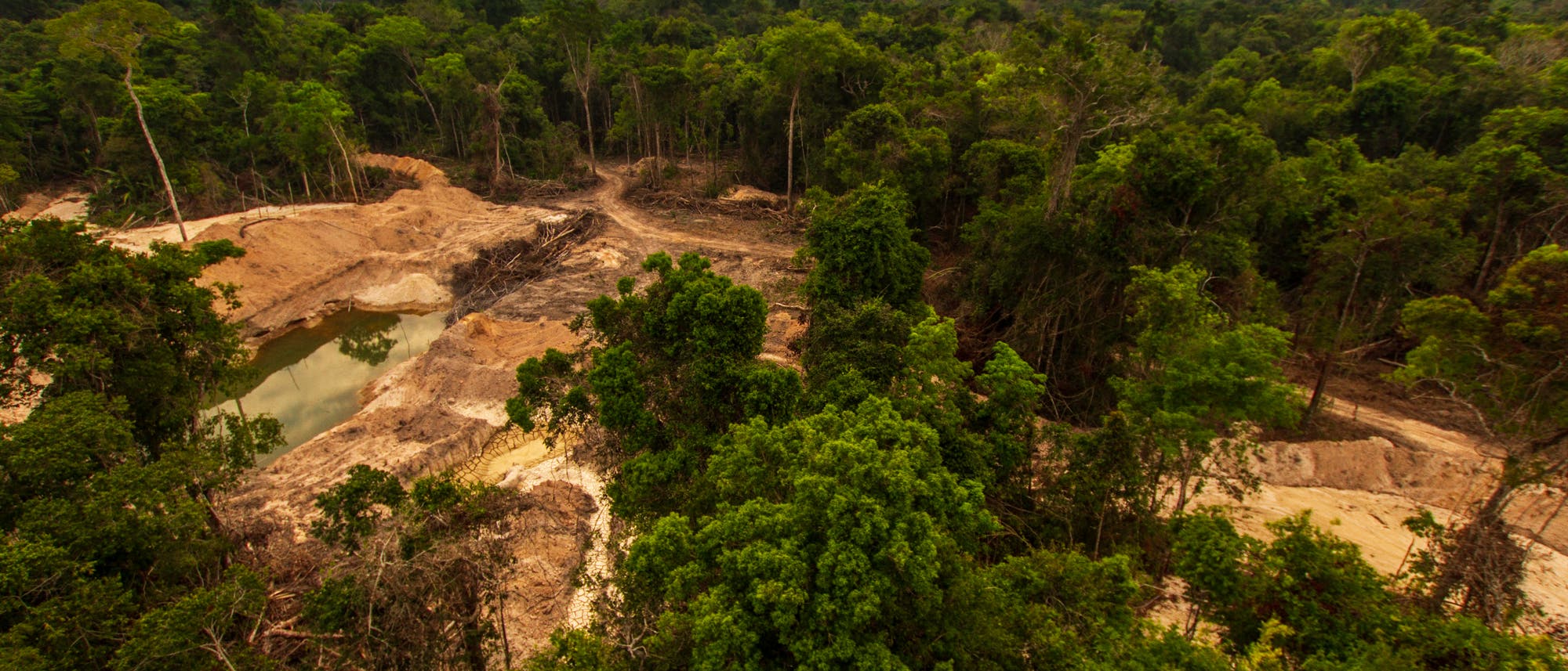 Goldabbau im brasilianischen Regenwaldgebiet