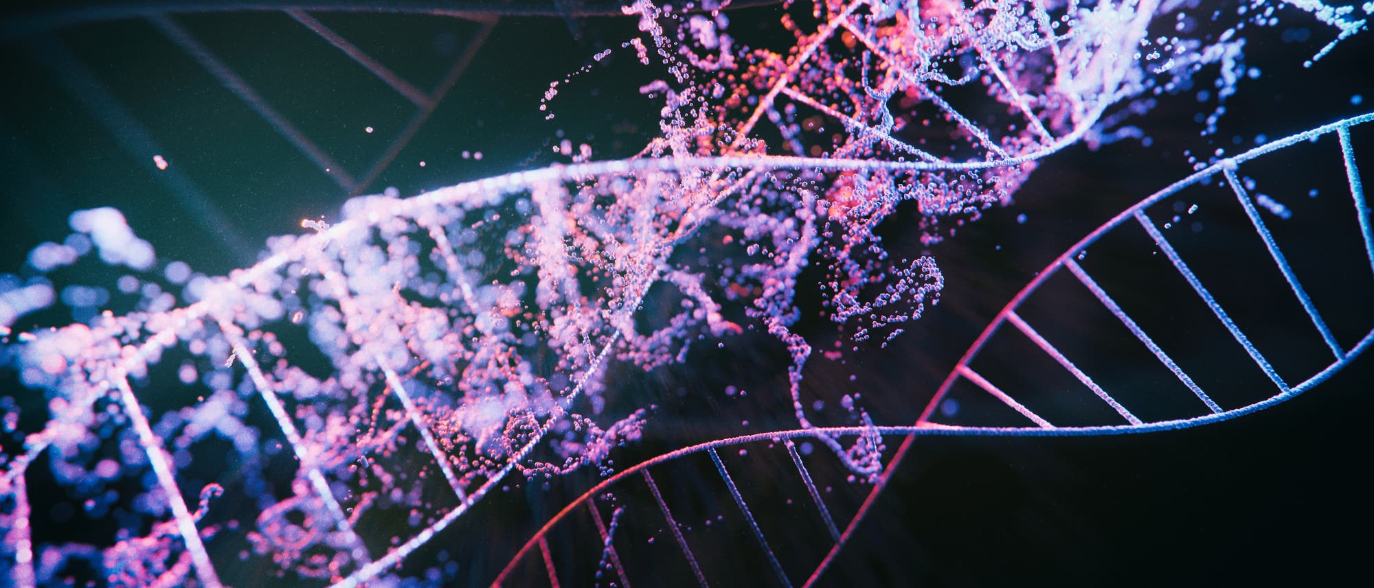 Illustration eines DNA-Strangs