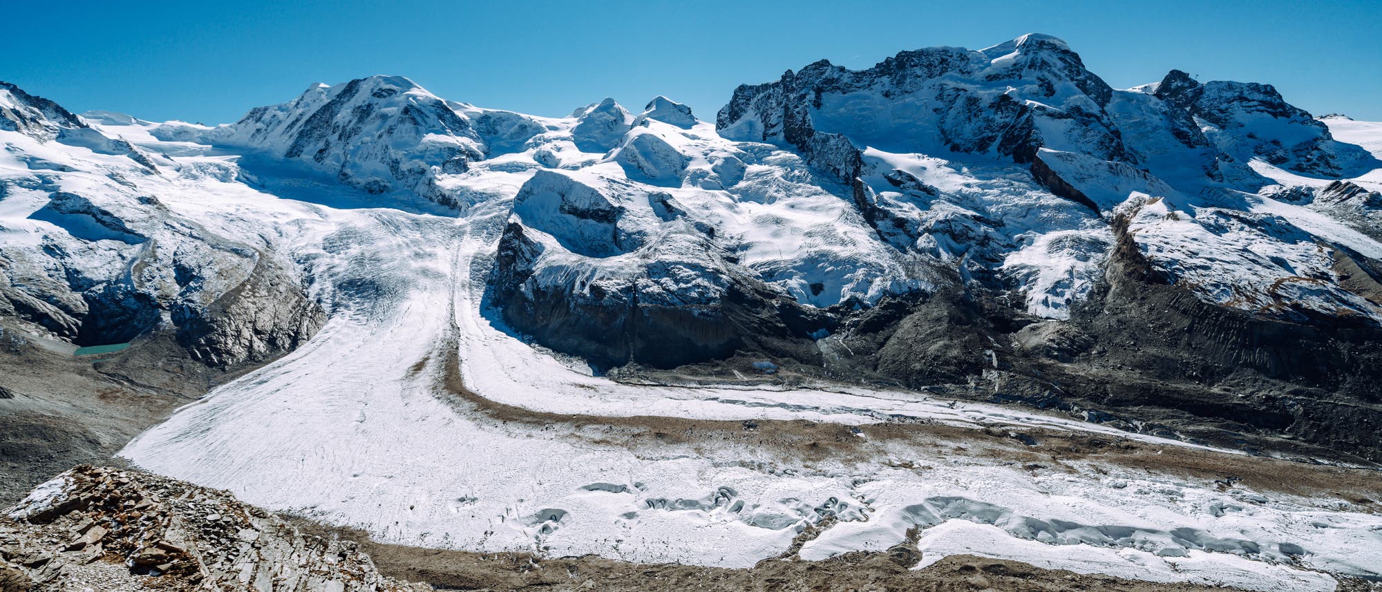 Gornergletscher im Monte-Rosa-Massiv 