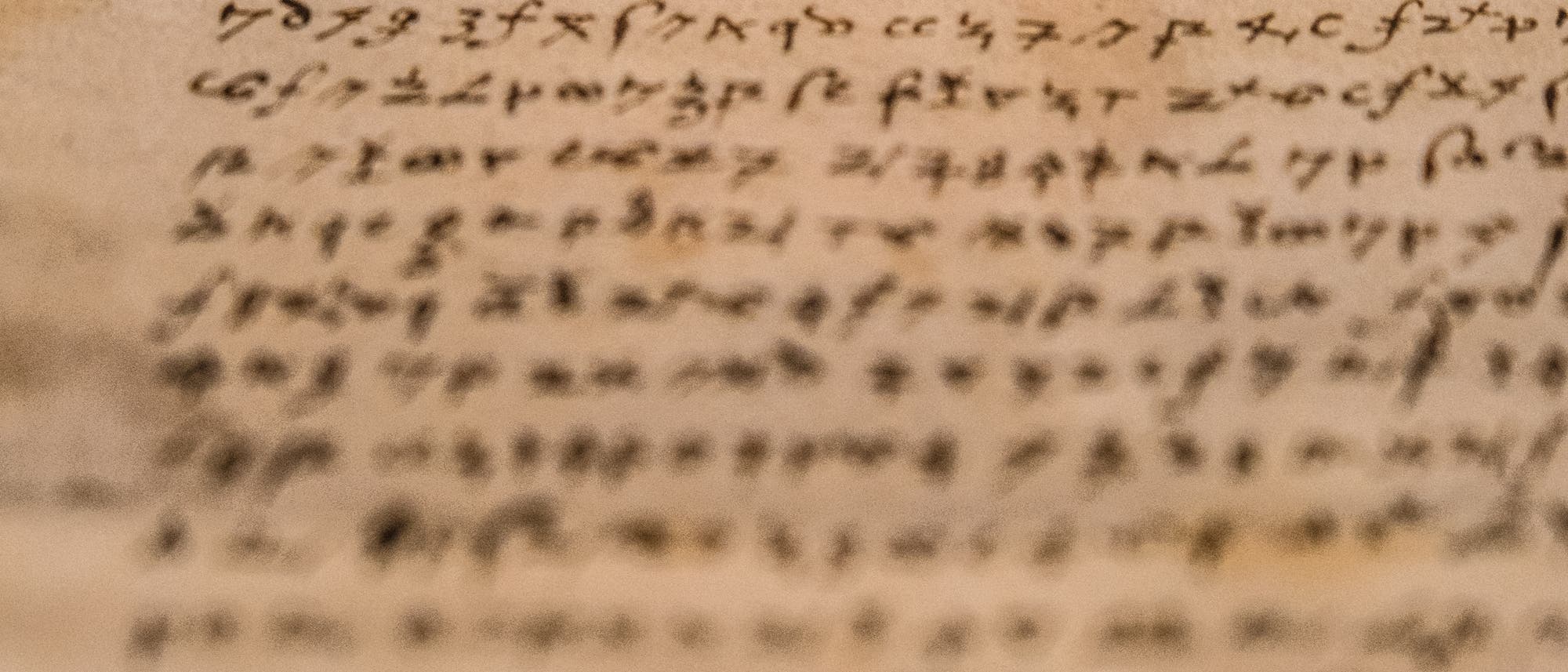 Ein unlesbarer Brief aus dem 16. Jahrhundert mit Chiffren