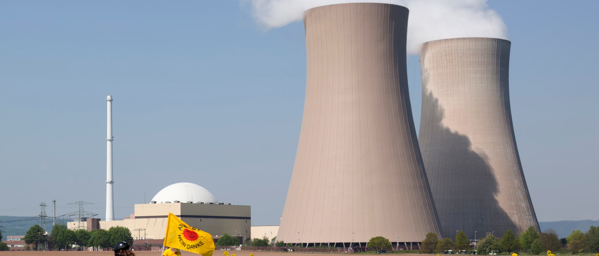 Das Kernkraftwerk Grohnde in Niedersachsen