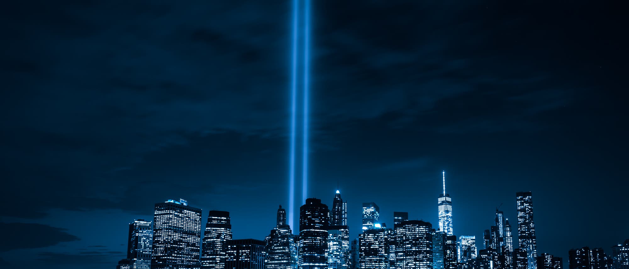 Tribute in Light zum Gedenken an die Opfer der Terroranschläge am 11. September 2001