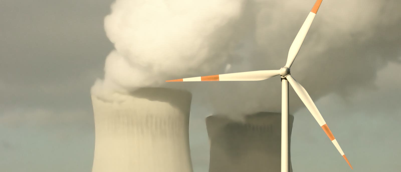 Windkraft gegen Atomenergie