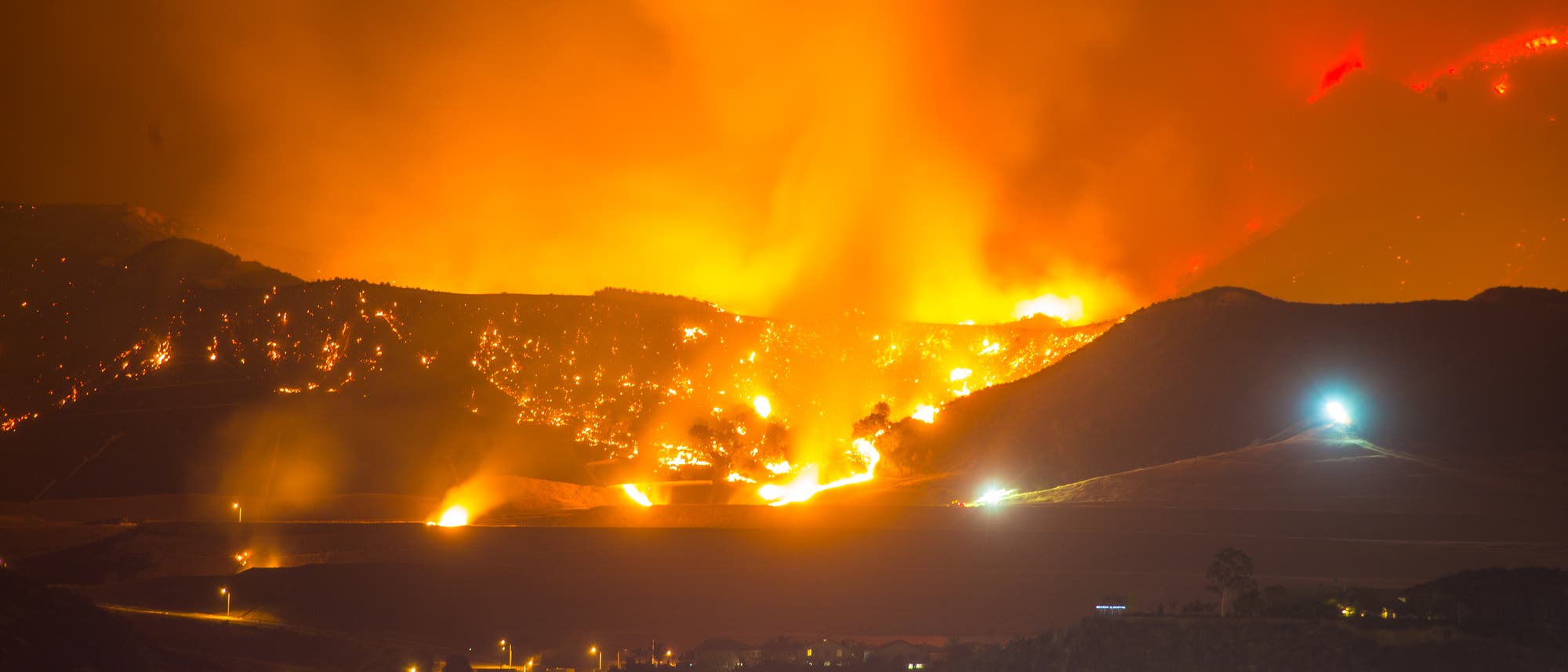 Waldbrand in Santa Clarita, Kalifornien