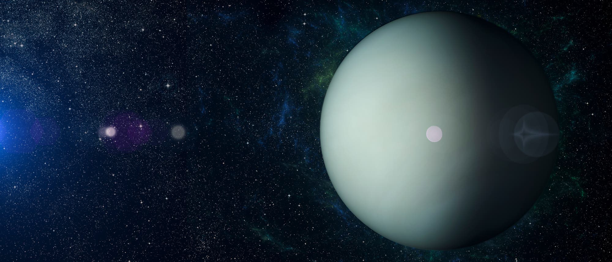 Der Gasriese Uranus, siebter Planet im Sonnensystem