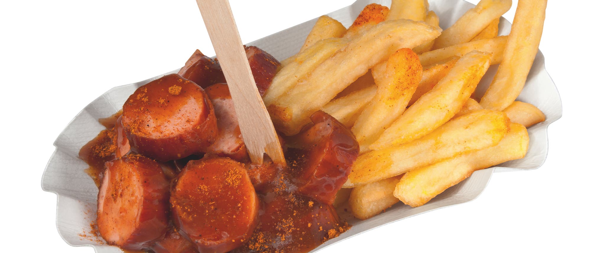 Currywurst mit Pommes