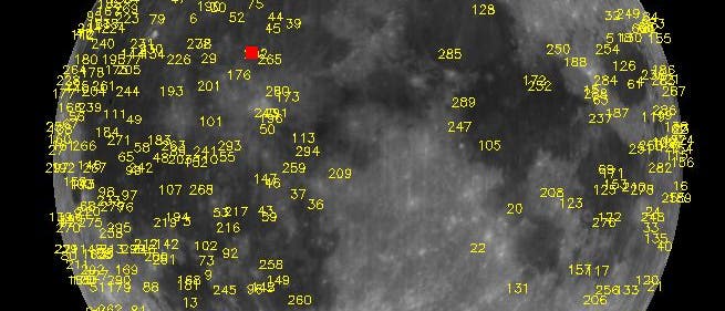 Meteoriteneinschläge auf dem Mond