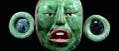 Jademaske eines unbekannten Maya-Herrschers