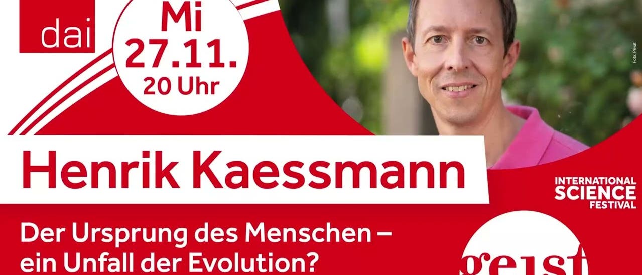 Henrik Kaessmann: Der Ursprung des Menschen - ein Unfall der Evolution