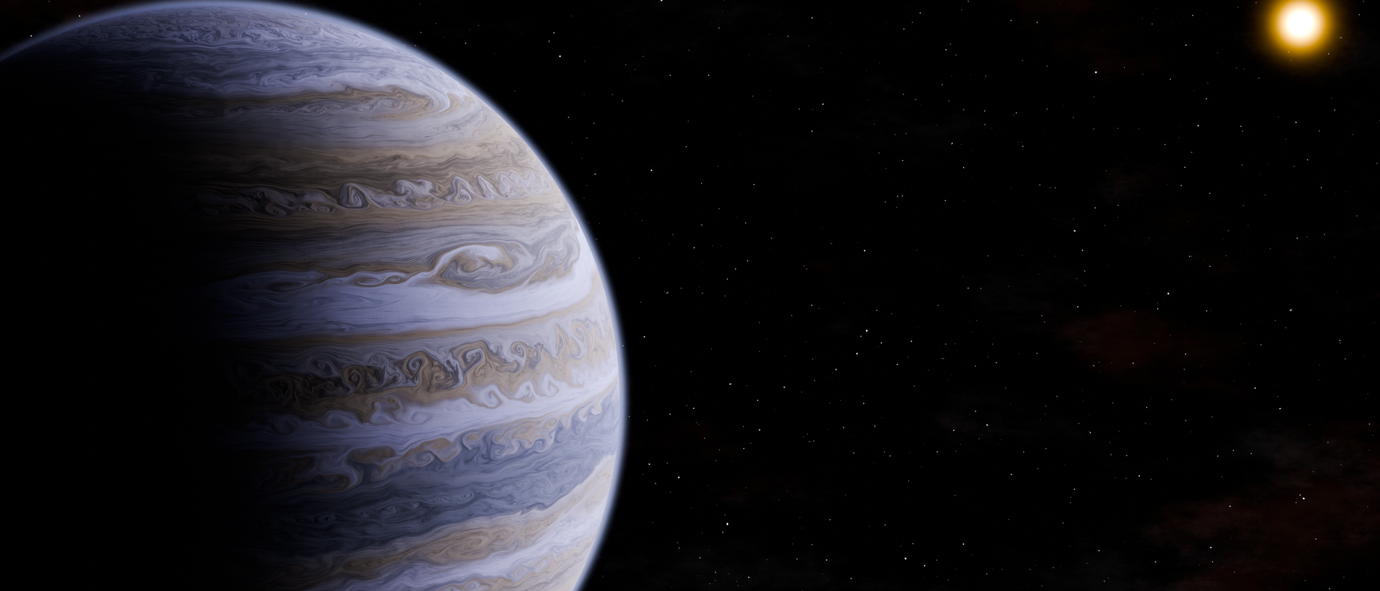 Der Exoplanet Epsilon Indi Ab (Illustration)