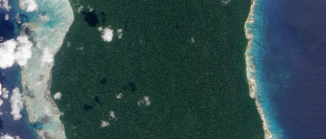 North Sentinel Island aus der Luft