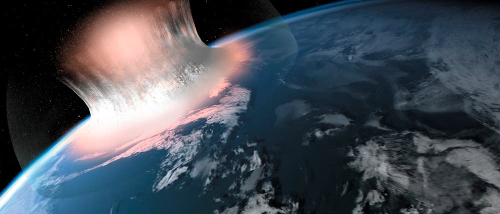 Asteroiden-Einschlag auf der Erde