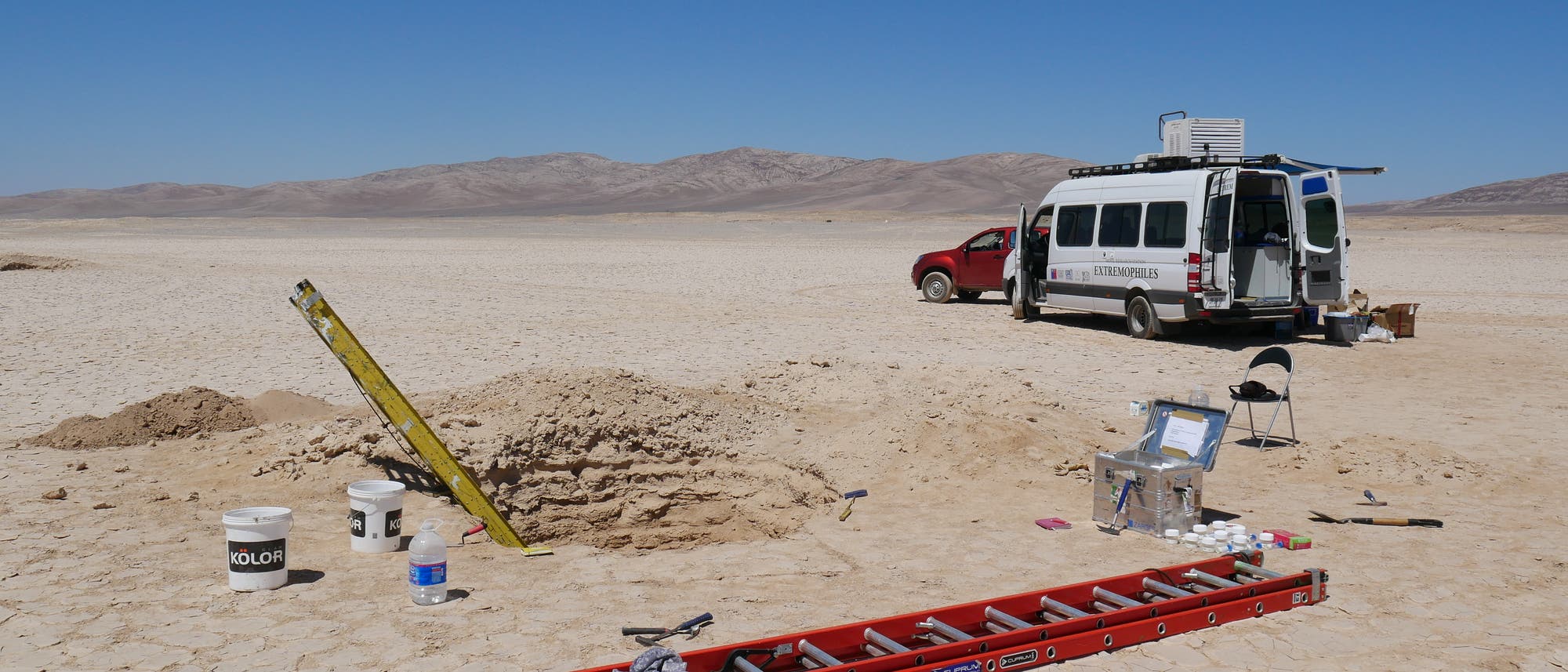 Grabungsarbeiten in der Atacama-Wüste