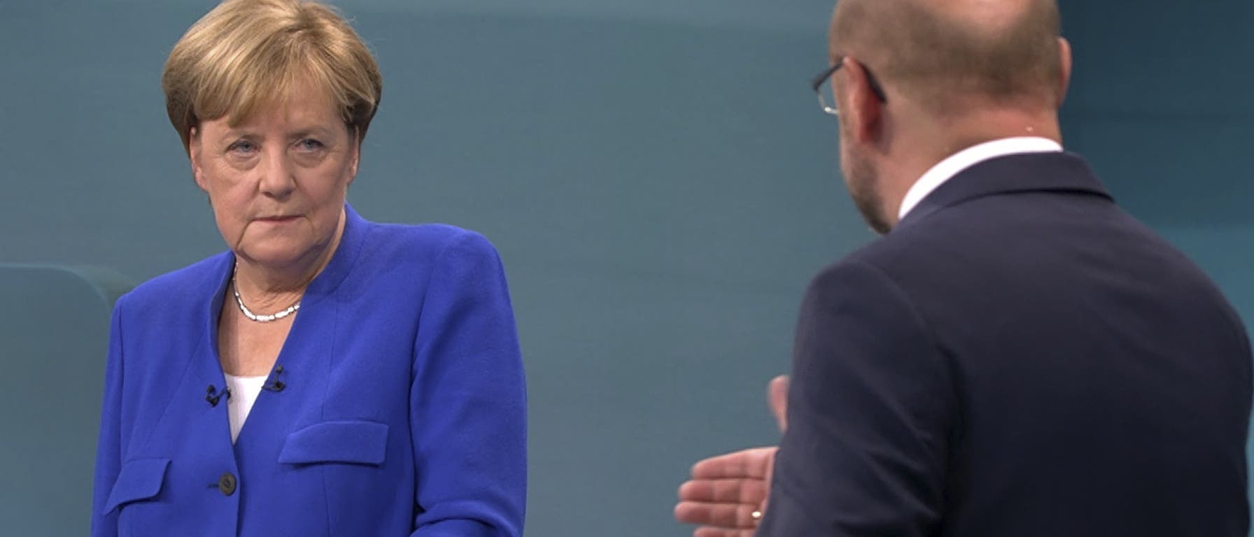 TV-Duell zwischen Angela Merkel und Martin Schulz