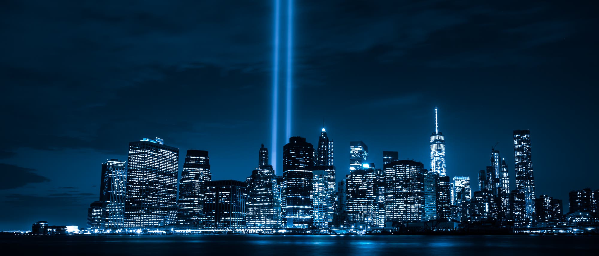 Tribute in Light zum Gedenken an die Opfer der Terroranschläge am 11. September 2001