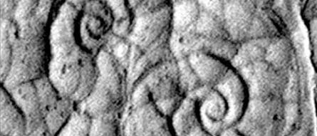 Basaltspiralen auf dem Mars