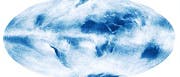 Satellitenbild der mittleren Wolkenbedeckung der Erde
