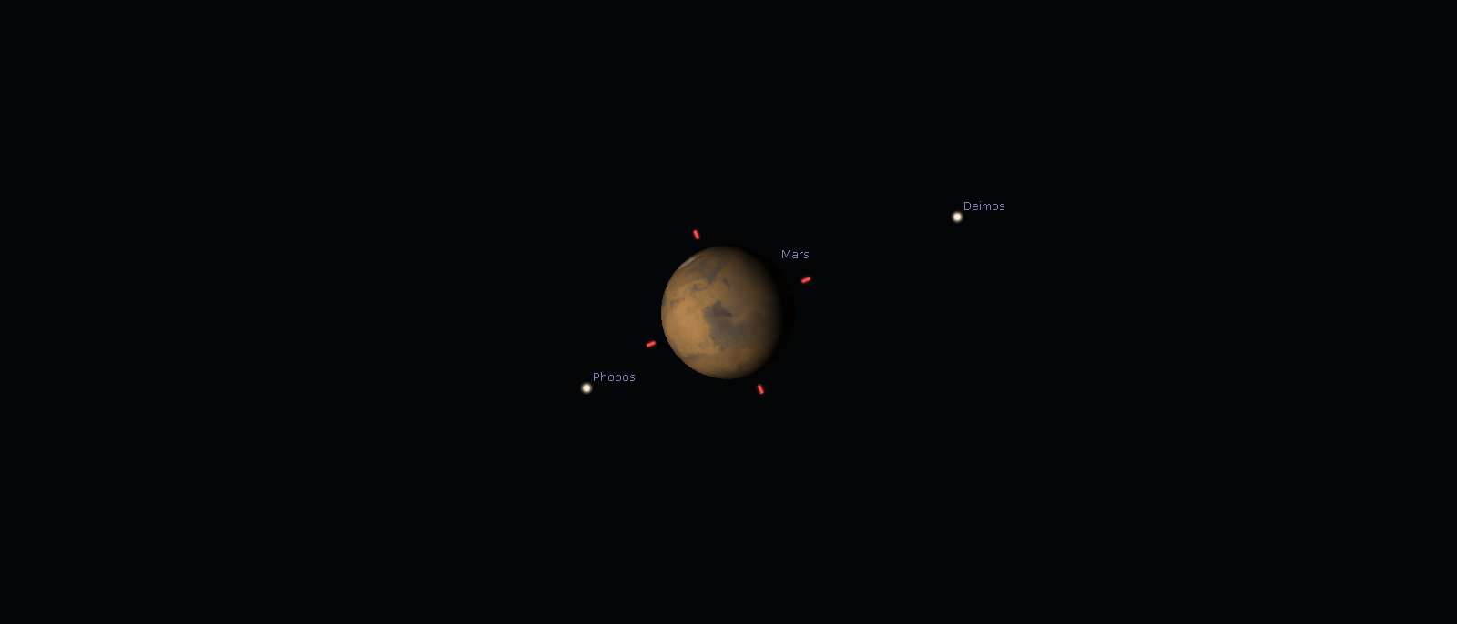 Mars am 1. März 2016