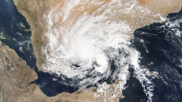 Zyklon Chapala über dem Jemen