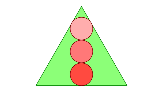 Kreise in einem Dreieck