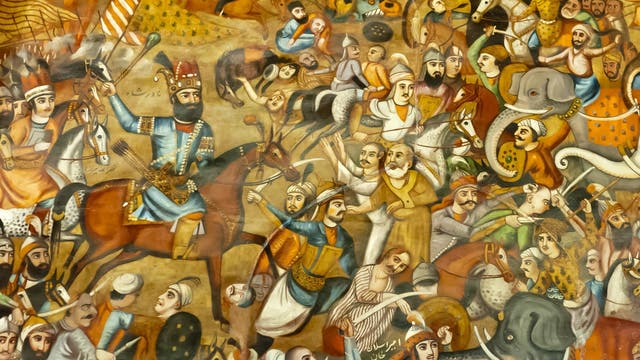 Kampf von Nadir Schah in der Schlacht von Karnal, 1739