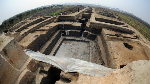 Grabung in Liangzhu. Die Fundstätte wurde 2019 zum UNESCO-Weltkulturerbe erklärt.
