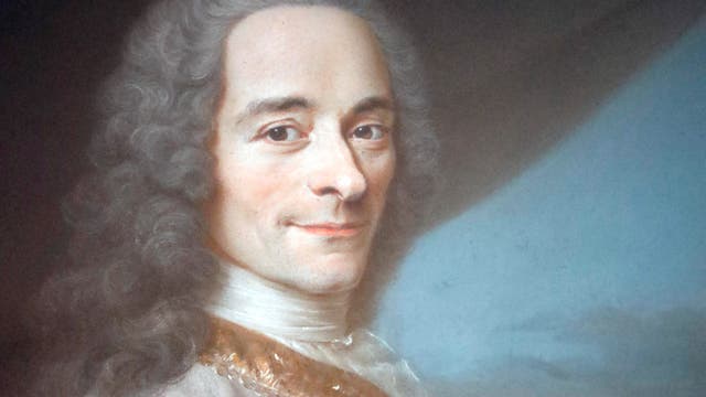 Der Dichter und Philosoph Voltaire, gemalt von Quentin de la Tour (1732)