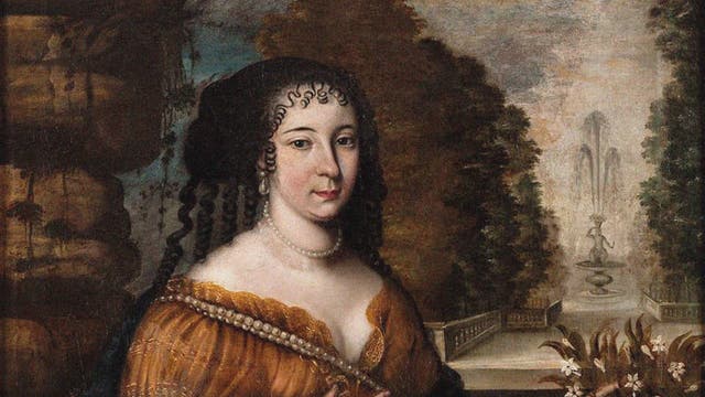 Porträtgemälde der französischen Barockschriftstellerin Madeleine de Scudéry (1607-1701).