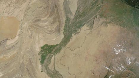 Der Indus aus dem All