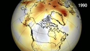Ozonbedingte Aufheizung der Arktis