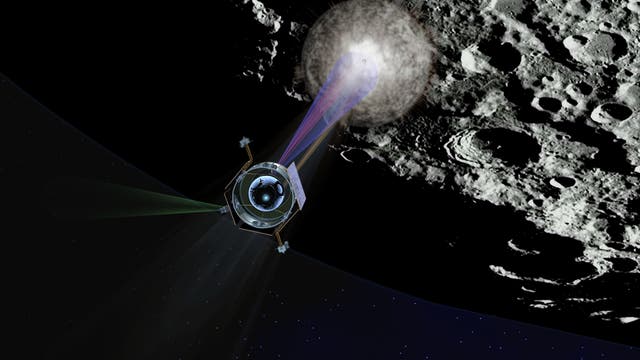 Einschlag von LCROSS auf dem Mond