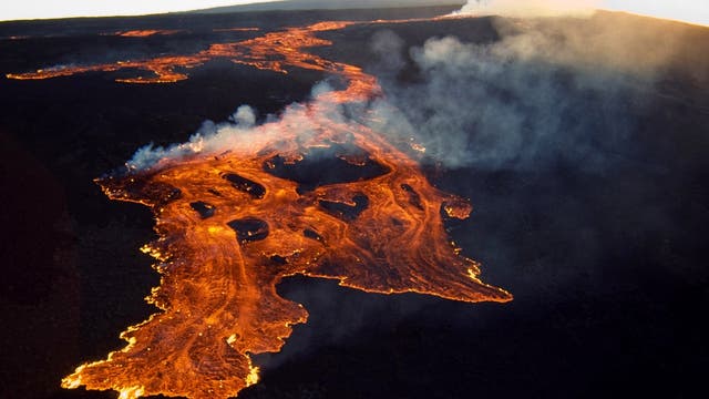 Lavastrom am Mauna Loa