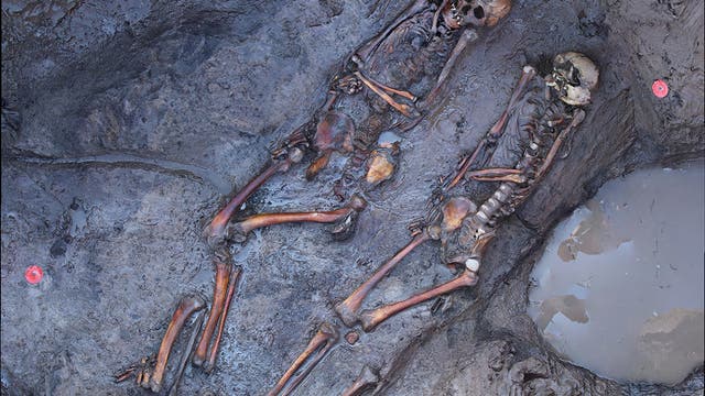 1700 Jahre alte Skelette südsibirischer Steppennomaden am archäologischen Fundplatz «Tunnug1»
