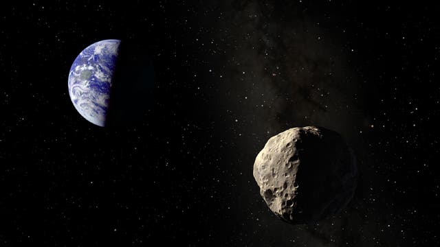 Asteroid Apophis in einer künstlerischen Darstellung