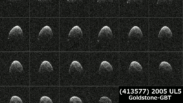 Asteroid 2005 UL5 am 20. November 2015 (Radarkarten von Goldstone)
