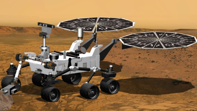 Konzeptstudie für einen neuen NASA-Marsrover auf der Basis von Curiosity.