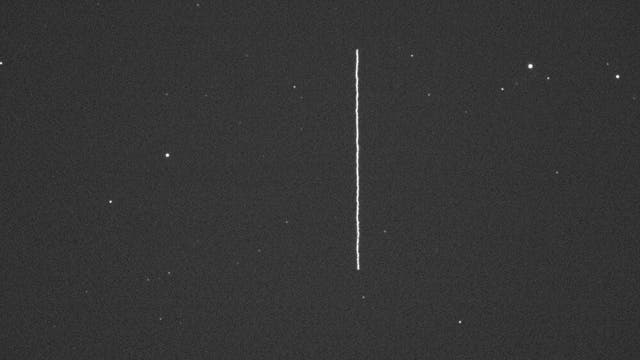 Der Asteroid 2012 DA14 bei seiner Erdpassage am 15. Februar 2012