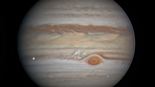 Jupiter-Einschlagblitz am 7. August 2019 4:10 UTC.