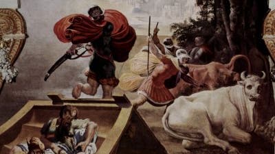 Raub der Rinder von Helios durch Odysseus' Gefährten