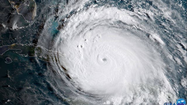 Hurrikan Irma zwischen Kuba und Florida